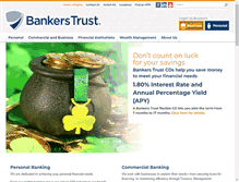 Tablet Screenshot of bankerstrust.com